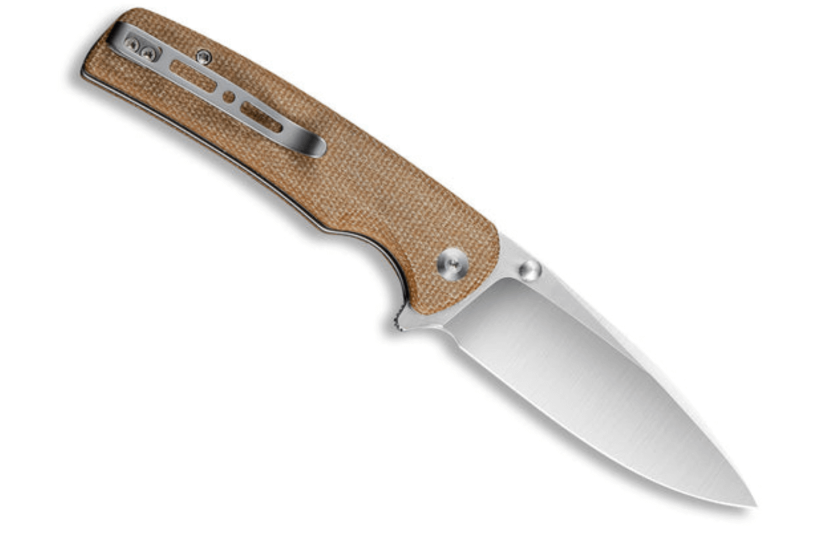 Sencut Sachse S210073 brown micarta handle folding knife 11.2cm