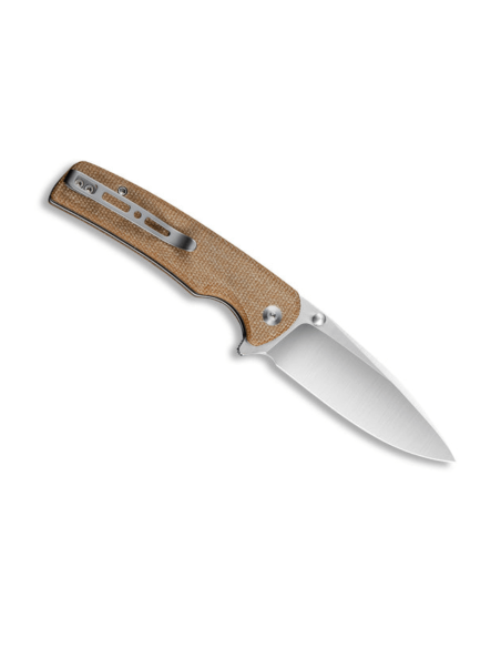 Sencut Sachse S210073 brun foldekniv med micarta-håndtag 11,2 cm