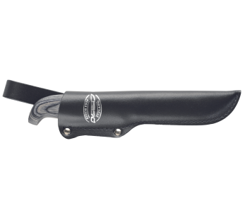 167013 Marttiini Martef kniv 11cm blad grått pakkawoodhandtag + fodral 2