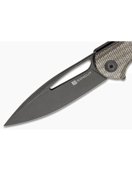 Sencut Honoris SA07B folding knife dark green micarta handle 11.2cm