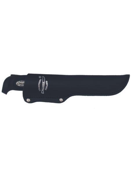 Faca Marttiini Condor Skinner Basic 184014 Lâmina de 11 cm cabo de borracha preta + estojo