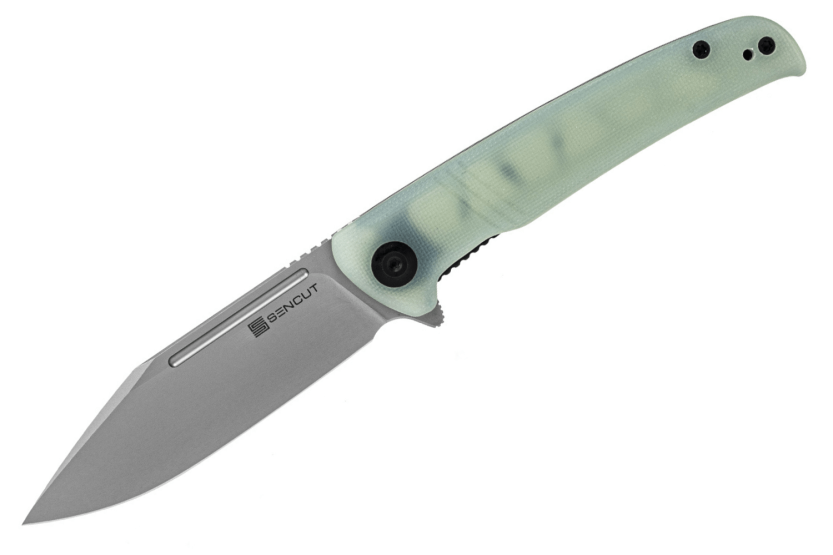 Sencut Brazoria SA12B folding knife 11cm water green G10 handle