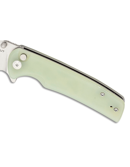 Sencut Sachse S210074 folding knife Natural green G10 handle 11cm