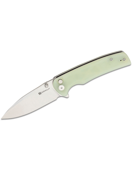 Sencut Sachse S210074 folding knife Natural green G10 handle 11cm