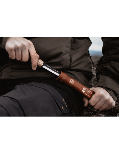 Marttiini Kierinki 126010 kniv 11cm blad björkhandtag + fodral