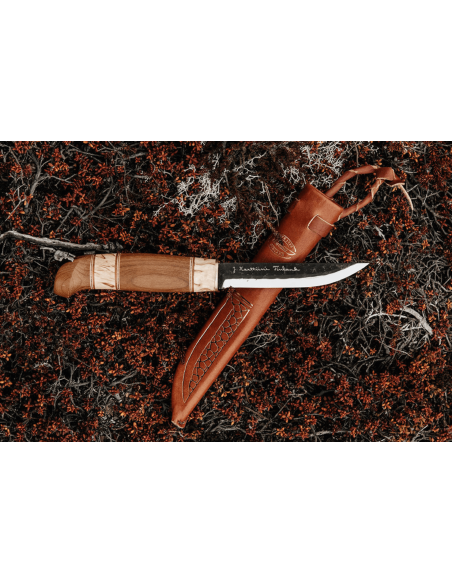 Marttiini Kierinki 126010 knife 11cm blade birch handle + case