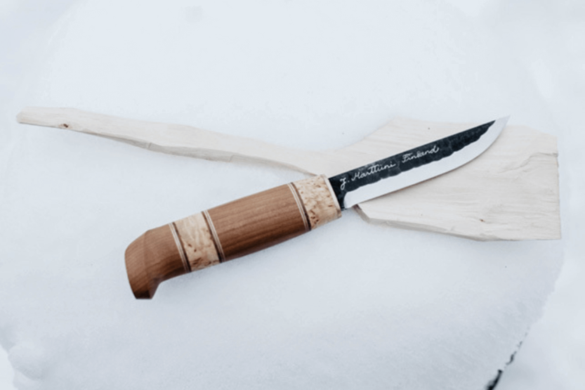 Marttiini Kierinki 126010 coltello lama 11cm manico in betulla + custodia