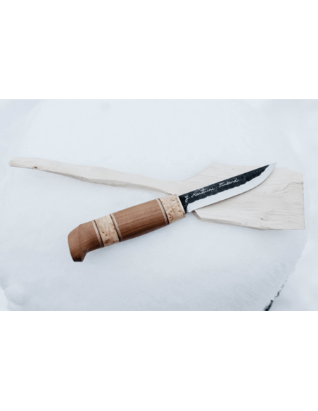 Marttiini Kierinki 126010 kniv 11 cm blad birkehåndtag + etui