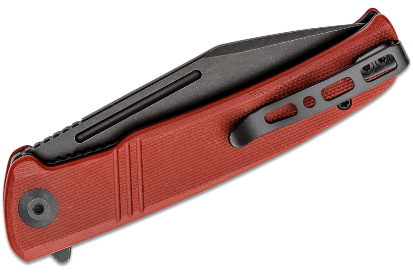 Sencut Brazoria SA12C folding knife 11cm burgundy G10 handle