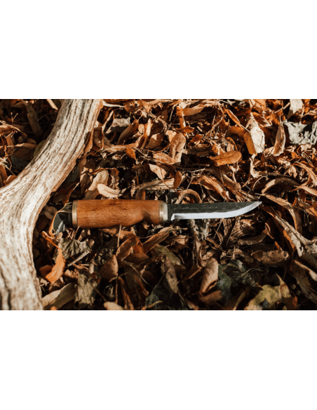 546012 Marttiini Antler kniv 11cm kolblad björkhandtag + fodral/presentask