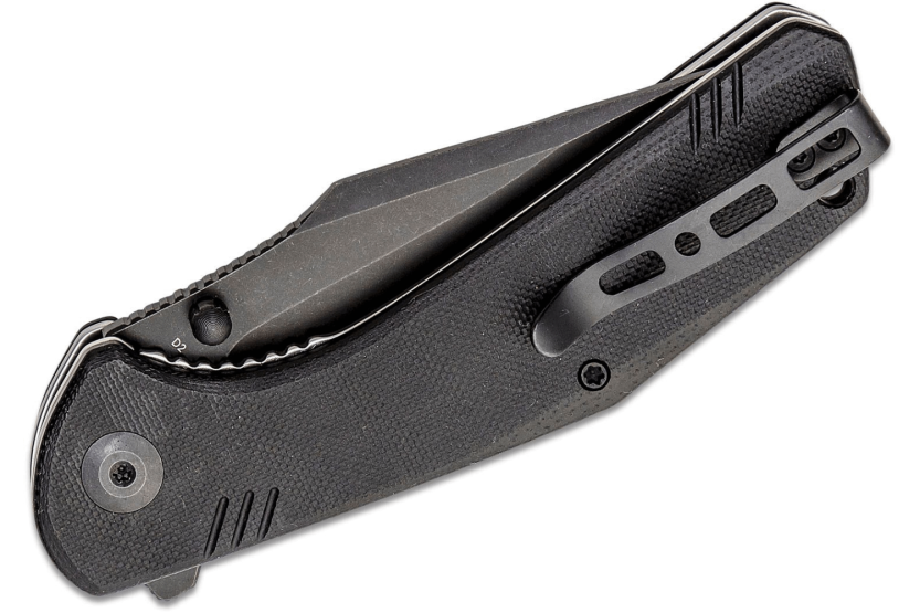 Faca dobrável Sencut Actium SA02C Cabo G10 preto de 11,5 cm