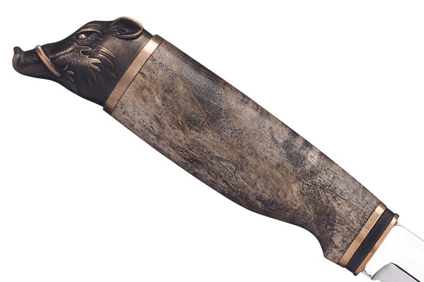 546013 Cuchillo Marttiini Jabalí 11cm hoja carbono mango abedul + estuche/caja regalo