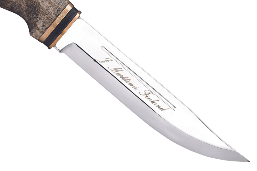 546013 Faca Marttiini Wild Boar 11cm lâmina de carbono cabo de bétula + estojo/caixa de oferta