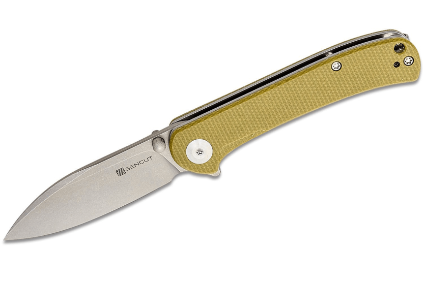 Sencut Scepter SA03E folding knife 10cm olive micarta handle
