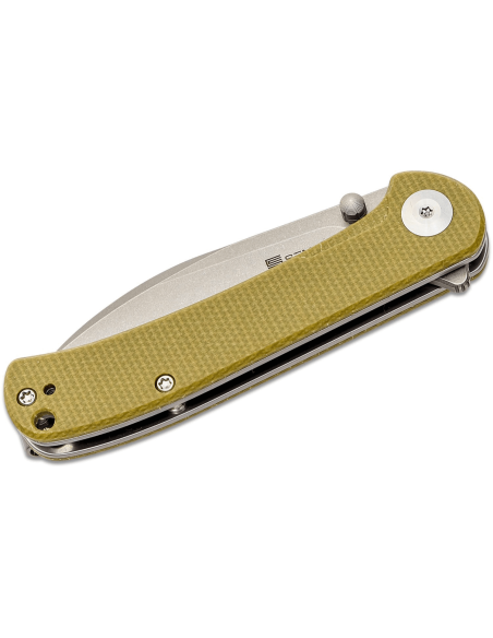 Sencut Scepter SA03E folding knife 10cm olive micarta handle