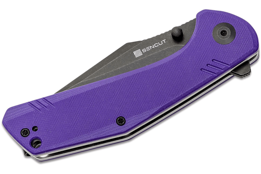 Sencut Actium SA02D coltello pieghevole 11,5 cm manico in G10 viola