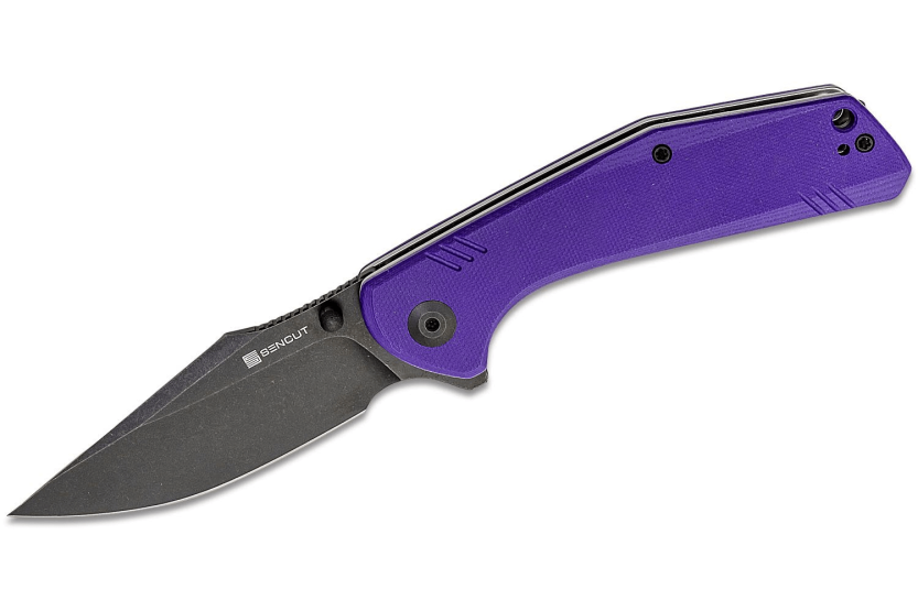 Sencut Actium SA02D foldekniv 11,5 cm med fiolett G10-håndtak