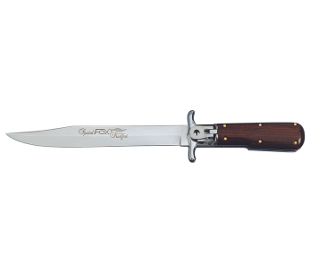 Fox Special Hunter 1647 taittoveitsi 11cm puinen kahva + nahkatuppi