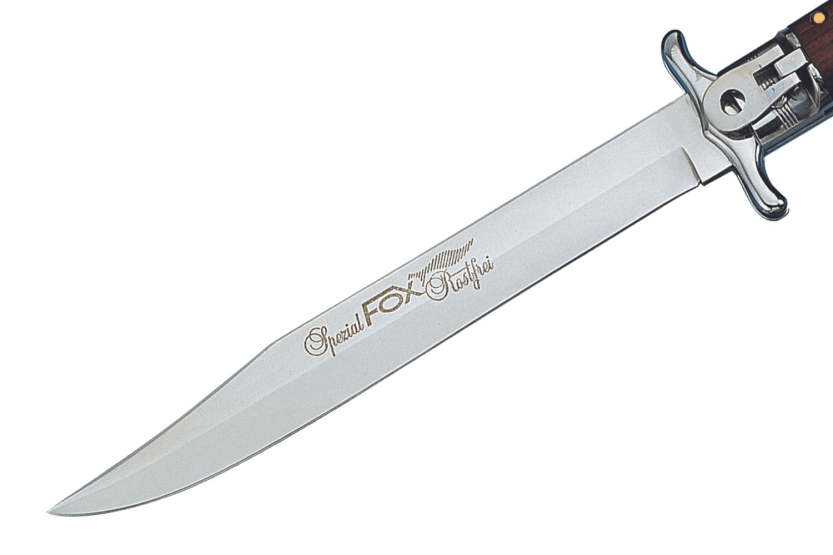 Navaja Fox Special Hunter 1647 con mango de madera de 11cm + funda de cuero