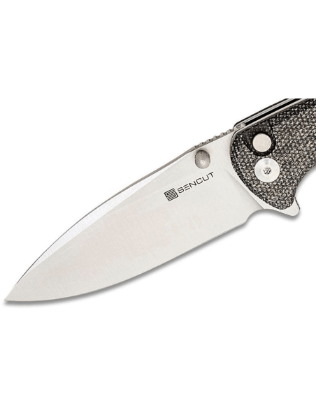 Sencut Sachse S210071 folding knife black micarta handle 11cm