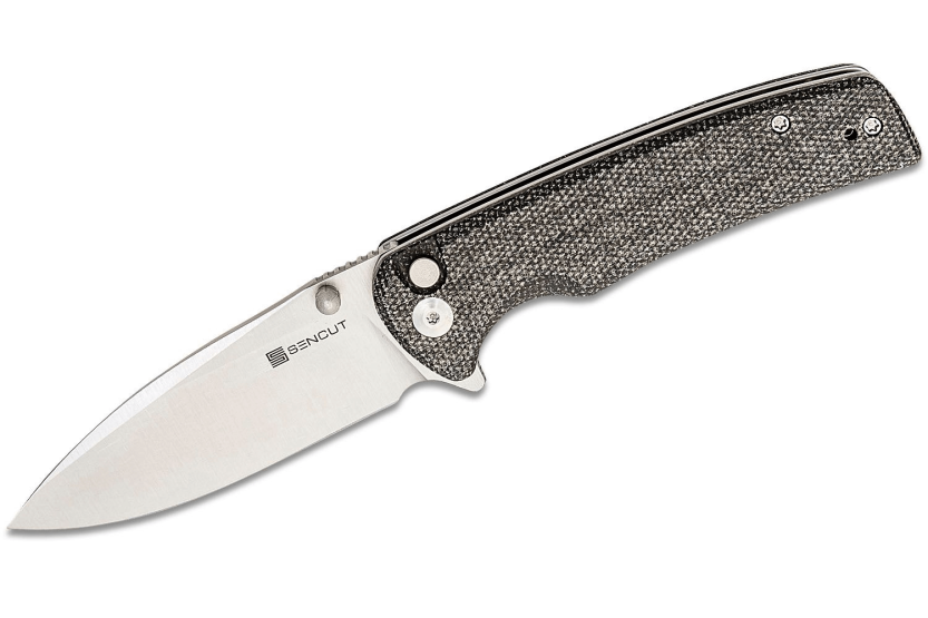 Sencut Sachse S210071 foldekniv sort micarta håndtag 11cm