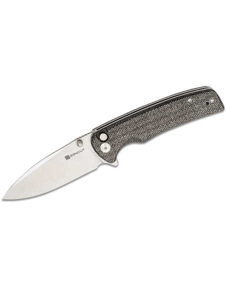 Sencut Sachse S210071 foldekniv sort micarta håndtag 11cm