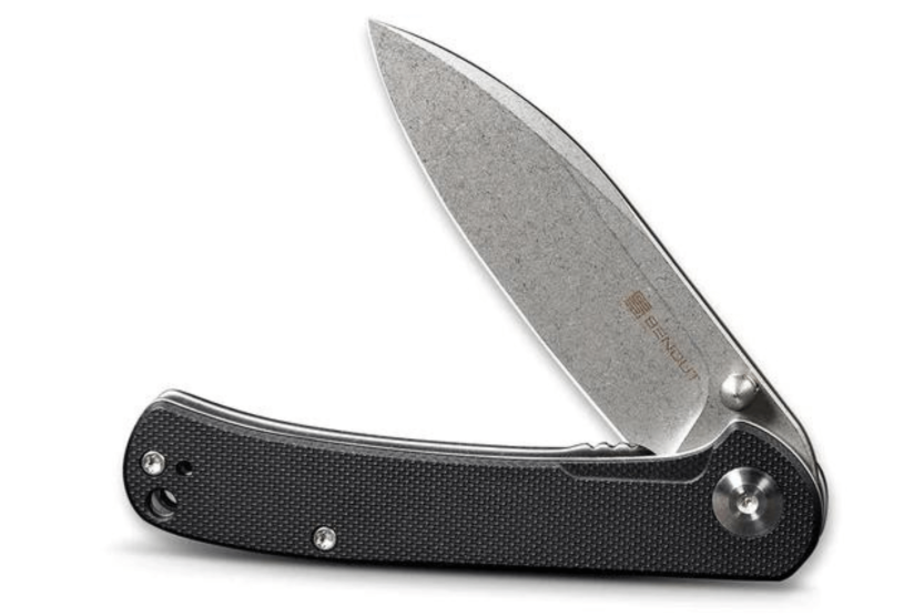 Sencut Scepter SA03B foldekniv 10 cm med sort G10-håndtag