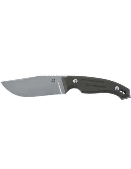 Cuchillo Fox Octopus Vulgaris FX.510OD 11.5cm hoja verde G10 mango + funda de cuero