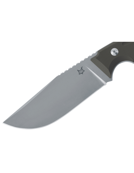 Fox Octopus Vulgaris FX.510OD coltello 11,5 cm lama verde G10 manico + fodero in pelle