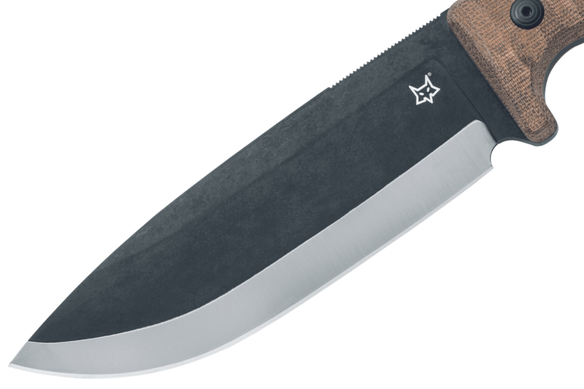 Fox Military Bushman FX.609OD kniv 16 cm blad micarta håndtak + skinnslire