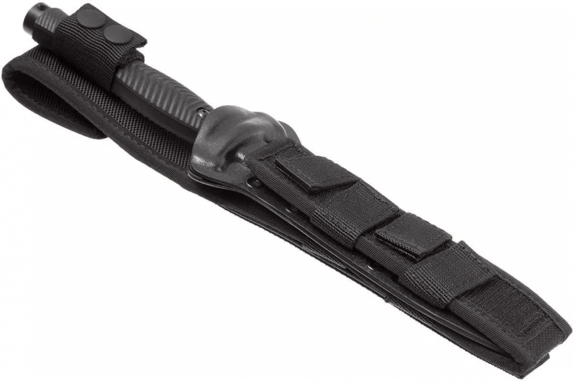 Cuchillo Fox Military Bellum 21711 17.5cm hoja con mango G10 negro + funda