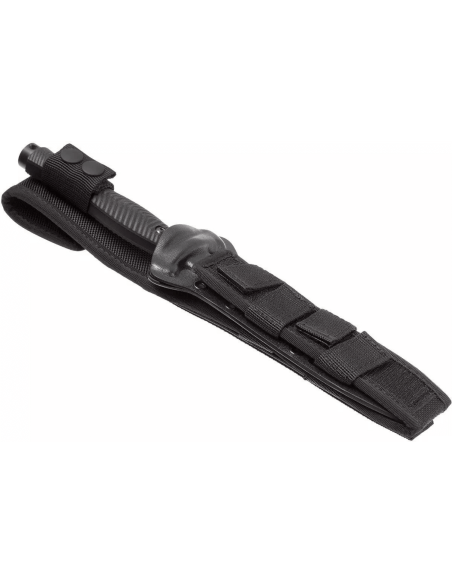 Faca Fox Military Bellum 21711 Lâmina de 17,5 cm, cabo G10 preto + bainha