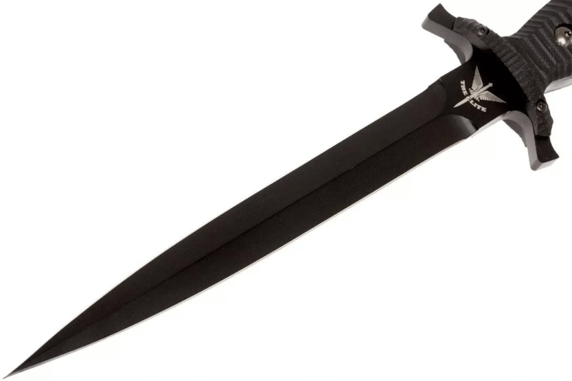 Fox Military Bellum Knife 21711 17,5 cm blad svart G10-håndtak + slire