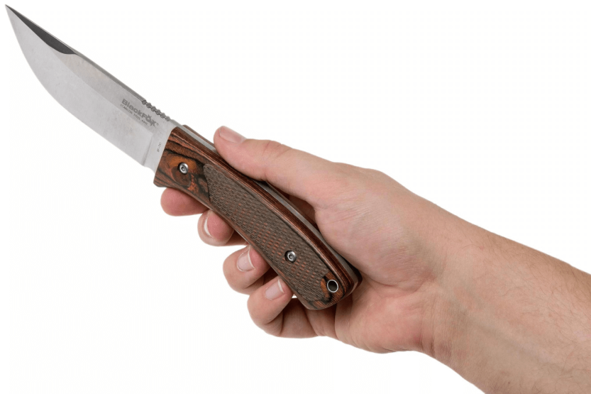 Messer Black Fox BF.741 Klinge 11,4cm Pakkaholzgriff mit Etui