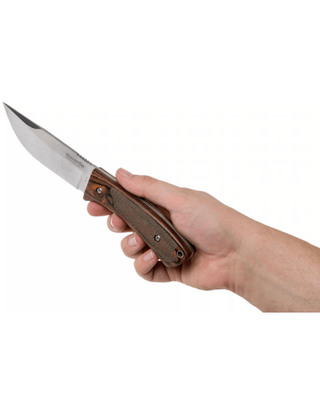 Black Fox BF.741 kniv 11,4 cm blad pakka trehåndtak med slire