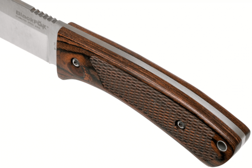 Black Fox BF.741 knife 11,4cm blade pakka wood handle with sheath