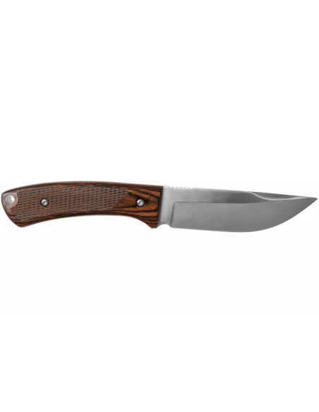 Black Fox BF.741 kniv 11,4cm blad pakka trähandtag med slida