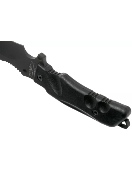 Fox Military Parus FX.9CM06 knife 17.5cm blade black Forprene handle + nylon sheath + survival kit