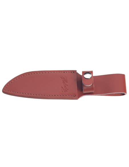 Coltello Herbertz 102913 lama damascata 12,1 cm manico in legno rivettato con fodero