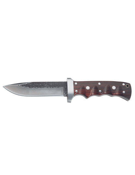 Coltello Herbertz 102913 lama damascata 12,1 cm manico in legno rivettato con fodero