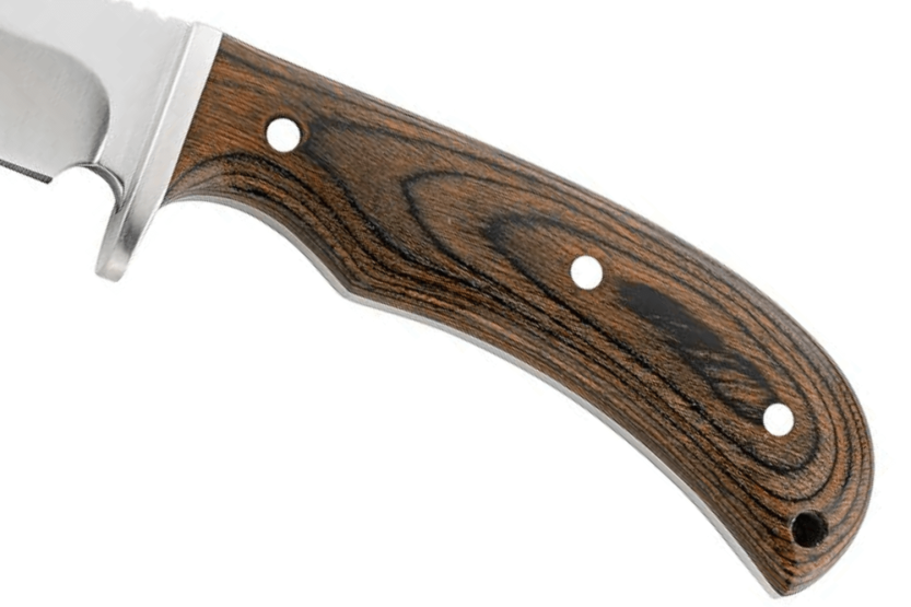 Herbertz 105811 knife stainless steel blade 10,8cm pakka wood handle with leather sheath