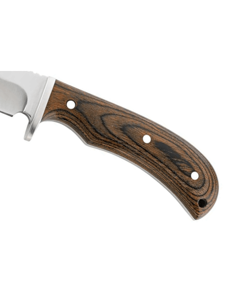 Herbertz Messer 105811 10,8cm Edelstahlklinge Pakkaholzgriff mit Lederetui