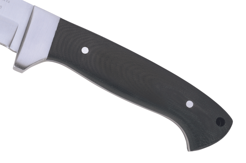 Herbertz 102110 coltello 9,8 cm lama in acciaio inox manico in micarta nero con fodero in pelle