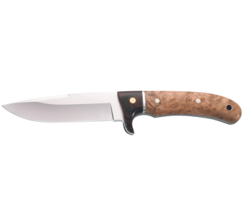 Herbertz 110311 coltello lama in acciaio inox 10,8cm manico in legno di radice con fodero in pelle