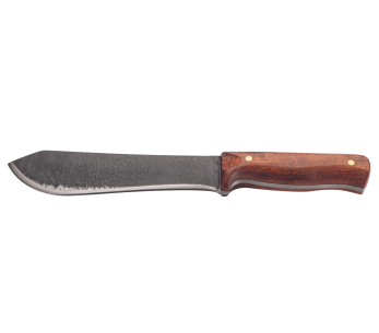 Faca Herbertz 585518 lâmina de damasco 17,9cm cabo em madeira de cerejeira + bainha em pele + iniciador de fogo