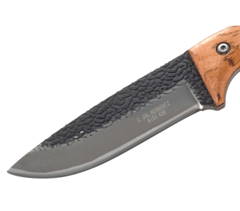 Herbertz mes 104210 roestvrijstalen lemmet 10,5cm zebrahouten handvat met etui 2