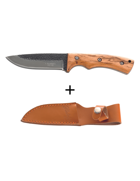 Herbertz Messer 104210 10,5cm Edelstahlklinge Zebraholzgriff mit Etui
