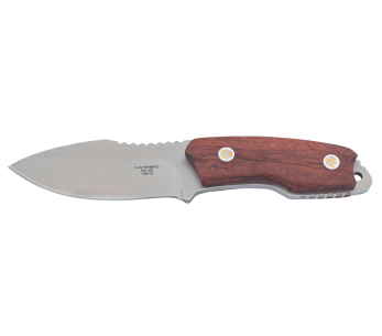 Herbertz 108010 coltello 9,3 cm lama in acciaio inox manico in legno di cocobolo con fodero