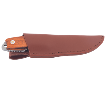 Faca Herbertz 108010 Lâmina de 9,3 cm em aço inoxidável, cabo em madeira de cacobolo com bainha 2
