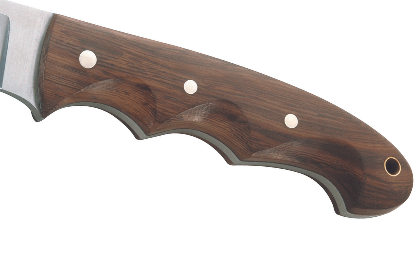 Cuchillo Herbertz 106011 11.1cm hoja de acero inoxidable Mango de madera Tagayasan con funda de cuero